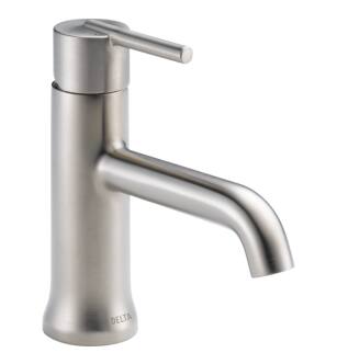 Delta 559LF-SSLPU Trinsic 7 1/4" Single Handle Bathroom Faucet - Less Pop Up in Stainless Steel