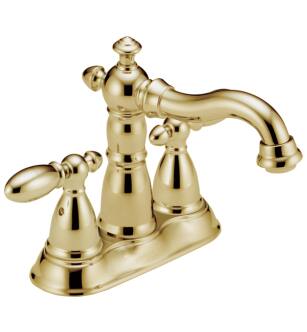 Delta 2555-PBMPU-DST Victorian 6 1/4" Two Handle Centerset Bathroom Faucet in Polished Brass