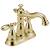 Delta 2555-PBMPU-DST Victorian 6 1/4" Two Handle Centerset Bathroom Faucet in Polished Brass