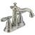 Delta 2555-SSMPU-DST Victorian 6 1/4" Two Handle Centerset Bathroom Faucet in Stainless Steel