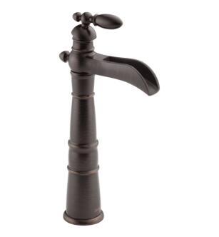 Delta 754LF-RB Victorian 8 1/4" Single Handle Channel Vessel Bathroom Faucet in Venetian Bronze