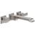 Delta T3567LF-SSWL Ara Two Handle Wall Mount Bathroom Faucet Trim in Stainless Steel
