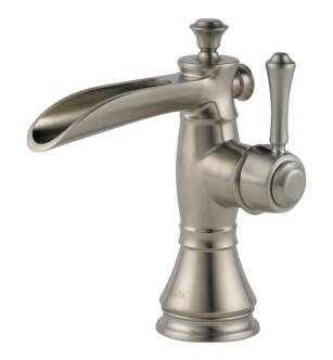 Delta 598LF-SSMPU Cassidy 11 5/8" 1.2 GPM Single Handle Channel Vessel Bathroom Faucet in Stainless Steel