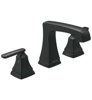 Delta 3564-BLMPU-DST Ashlyn 5 1/4" Two Handle Widespread Bathroom Faucet with Diamond Seal Technology in Matte Black