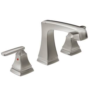 Delta 3564-SSMPU-DST Ashlyn 5 1/4" Two Handle Widespread Bathroom Faucet with Diamond Seal Technology in Stainless Steel