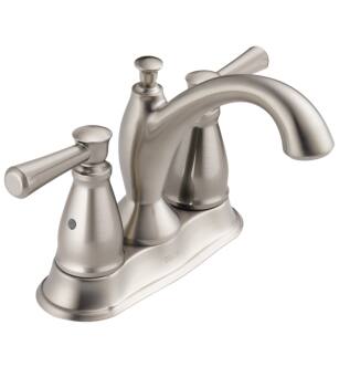 Delta 2593-SSMPU-DST Linden 5 3/4" Traditonal Two Handle Centerset Bathroom Faucet in Stainless Steel