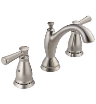 Delta 3593-SSMPU-DST Linden 5 1/8" Traditional Two Handle Widespread Bathroom Faucet in Stainless Steel