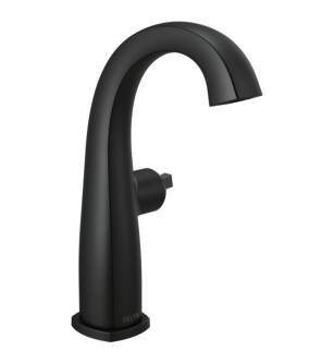 Delta 677-BLLHP-DST Stryke 9 1/2" Single Hole Bathroom Sink Faucet - Less Handles in Matte Black