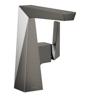 Delta 643-KS-PR-DST Trillian 7" Single Lever Handle Bathroom Sink Faucet in Lumicoat Black Stainless