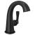 Delta 577-BLMPU-LHP-DST Stryke 7 3/8" Single Hole Bathroom Sink Faucet with Pop-Up Drain - Less Handles in Matte Black