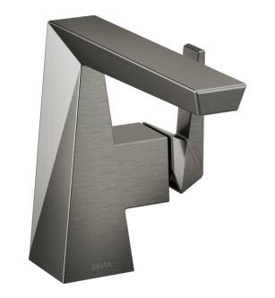 Delta 543-KS-PR-LPU-DST Trillian 6" Single Lever Handle Bathroom Sink Faucet in Lumicoat Black Stainless