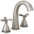 Delta 357756-SSMPU-DST Stryke 7 3/8" Two Cross Handle Widespread Bathroom Sink Faucet with Pop-Up Drain in Stainless Steel