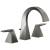 Delta 35546-KS-PR-MPU-DST Trillian 7" Double Handle Widespread Bathroom Sink Faucet with Pop-Up Drain in Lumicoat Black Stainless