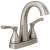 Delta 25775-SSMPU-DST Stryke 7 3/8" Two Lever Handle Centerset Bathroom Sink Faucet with Pop-Up Drain in Stainless Steel