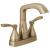 Delta 25776-CZMPU-DST Stryke 7 3/8" Two Handle Centerset Bathroom Faucet with Metal Pop-Up Drain in Champagne Bronze