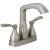 Delta 25776-SSMPU-DST Stryke 7 3/8" Two Handle Centerset Bathroom Faucet with Metal Pop-Up Drain in Stainless Steel