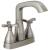 Delta 257766-SSMPU-DST Stryke 7 3/8" Two Cross Handle Centerset Bathroom Faucet with Metal Pop-Up Drain in Stainless Steel