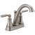 Delta 2532LF-SSTP Woodhurst 6" Double Handle Centerset Bathroom Sink Faucet in Stainless Steel
