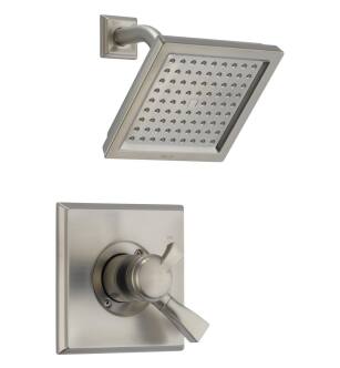 Delta T17251-SS-WE Dryden 17 Series Pressure Balanced Shower Trim with Single Function Showerhead in Stainless Steel