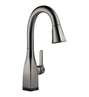 Delta 9983T-KS-DST Mateo 15" Single Handle Pull-Down Bar/Prep Faucet with Touch2O Technology in Black Stainless