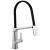 Delta 9693-DST Pivotal 18 3/4" Single Handle Exposed Hose Kitchen Faucet in Chrome