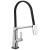 Delta 9693T-DST Pivotal 19 1/8" Single Handle Exposed Hose Kitchen Faucet with Touch2O Technology in Chrome
