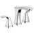 Delta 3552-MPU-DST Tesla 6 1/8" Two Handle Widespread Bathroom Faucet with Metal Pop-Up in Chrome