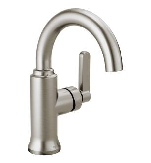 Delta Alux™ 15769LF-SP Single Handle Bathroom Faucet Three Hole Deck Mount in Spotshield Brushed Nickel