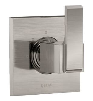 Delta Ara® T11867-SS 3-Setting 2-Port Diverter Trim in Stainless