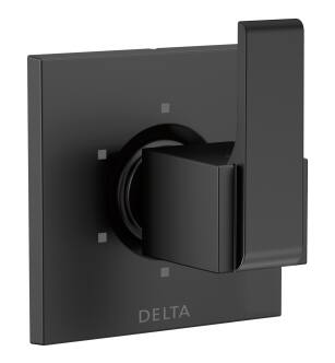 Delta Ara® T11967-BL 6-Setting 3-Port Diverter Trim in Matte Black