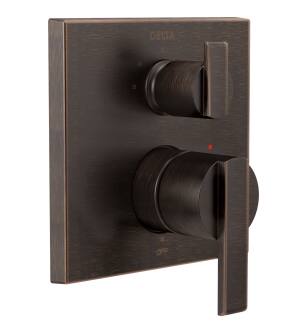 Delta Ara® T24867-RB Angular Modern Monitor® 14 Series Valve Trim with 3-Setting Integrated Diverter in Venetian Bronze