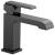 Delta Ara® 567LF-BLMPU Single Handle Bathroom Faucet Three Hole Deck Mount in Matte Black