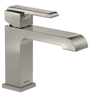Delta Ara® 567LF-SSLPU Single Handle Bathroom Faucet Three Hole Deck Mount in Stainless