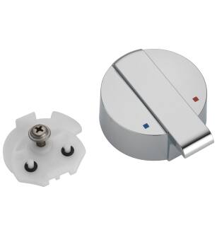 Delta Ara® RP84986 Temperature Knob & Cover - T17 Integrated Diverter in Chrome