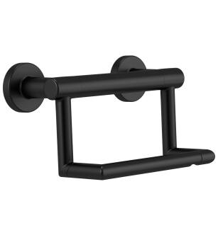 Delta BathSafety 41550-BL Contemporary Tissue Holder with Assist Bar in Matte Black