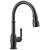 Delta Broderick™ 9190-BL-DST Single Handle Pull-Down Kitchen Faucet Three Hole Deck Mount in Matte Black