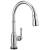 Delta Broderick™ 9190T-DST Single Handle Pull-Down Kitchen Faucet With Touch2O Technology Three Hole Deck Mount in Chrome