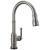 Delta Broderick™ 9190T-KS-DST Single Handle Pull-Down Kitchen Faucet With Touch2O Technology Three Hole Deck Mount in Black Stainless