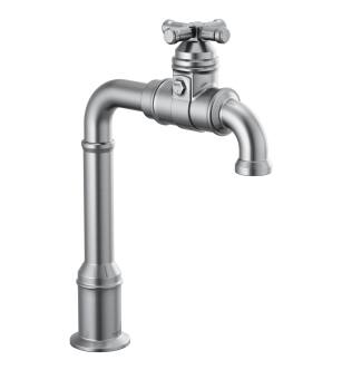 Delta Broderick™ 1990LFC-AR True Bar Kitchen Faucet Three Hole Deck Mount in Arctic Stainless