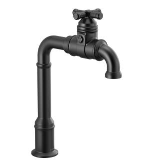 Delta Broderick™ 1990LFC-BL True Bar Kitchen Faucet in Matte Black