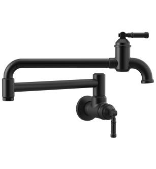 Delta Broderick™ 1190LFL-BL Wall Mount Pot Filler in Matte Black