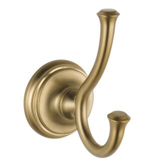 Delta Cassidy™ 79735-CZ Double Robe Hook in Champagne Bronze