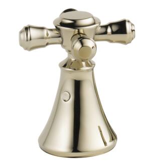 Delta Cassidy™ H295PN Metal Cross Handle Set - Deck Mount Bathroom & Bidet in Polished Nickel