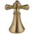 Delta Cassidy™ H695CZ Metal Cross Handle Set - Roman Tub in Champagne Bronze