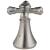 Delta Cassidy™ H695SS Metal Cross Handle Set - Roman Tub in Stainless