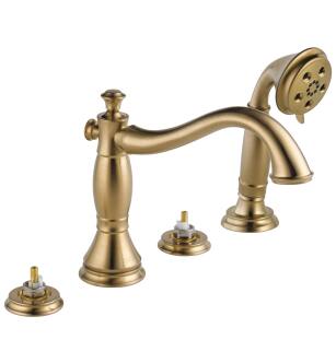 Delta Cassidy™ T4797-CZLHP Roman Tub with Hand Shower Trim - Less Handles in Champagne Bronze