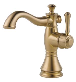 Delta Cassidy™ 597LF-CZMPU Single Handle Bathroom Faucet Three Hole Deck Mount in Champagne Bronze