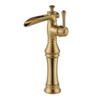 Delta Cassidy™ 798LF-CZ Single Handle Channel Vessel Bathroom Faucet in Champagne Bronze