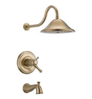 Delta Cassidy™ T17T497-CZ TempAssure® 17T Series Tub & Shower Trim in Champagne Bronze