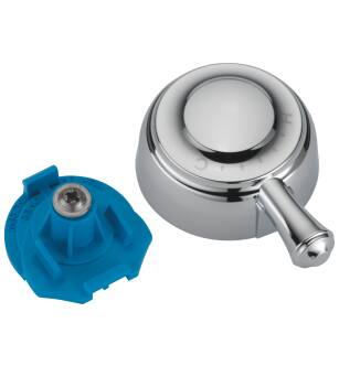 Delta Cassidy™ RP84922 Temperature Knob & Cover - T17T Integrated Diverter in Chrome